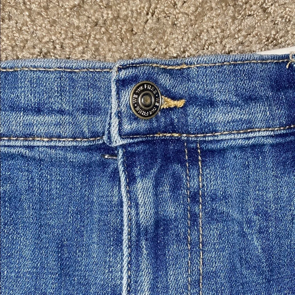 We The Free Janney high low Denim Shorts